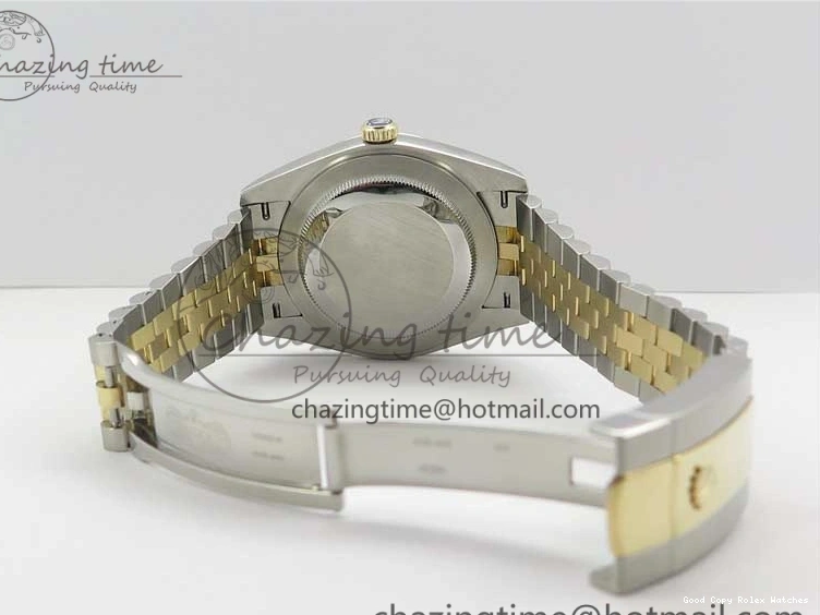 AAA Replica Watches SS Dial Wrapped WWF SS YG 41 Crystals DateJust 3128 on A YG Bracelet SoftTouch Edition Jubilee Best Wrapped Makers 126333 Black 0117